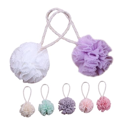 FRCOLOR 7 Stück Teiliges Puppenhaus Miniatur Badebälle Realistische Micro Badekugel Dekoration Farbenfrohe Kleine Badezimmer Accessoires aus Langlebigem Polyester Kompakt für von FRCOLOR
