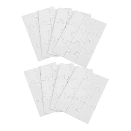 FRCOLOR 8 Blätter Leeres Sublimationspuzzle Holzpuzzle zum Selbstgestalten für DIY Kunst Wärmeübertragung Kreatives Basteln und für Freunde und Familie von FRCOLOR