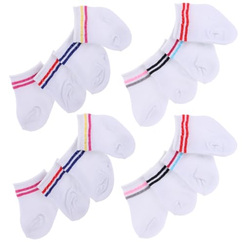 FRCOLOR 8 Paare Puppensocken Bunte Socken für Puppen Vielseitige Puppenkleidung Accessoires zum Anziehen und DIY Passend für Doll Clothes Dress Up von FRCOLOR
