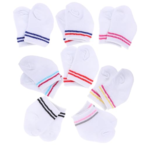 FRCOLOR 8 Paare Puppensocken für Mädchenpuppe Gestreifte Socken für DIY Puppenkleidung Weiche Mehrfarbige Puppenstrümpfe als Puppenzubehör für Ankleiden und Kostüme FRCOLOR 8 Paare Puppensocken für Mädchenpuppe Gestreifte Socken für DIY Puppenkleidung Weiche Mehrfarbige Puppenstrümpfe als Puppenzubehör für Ankleiden und Kostüme von FRCOLOR