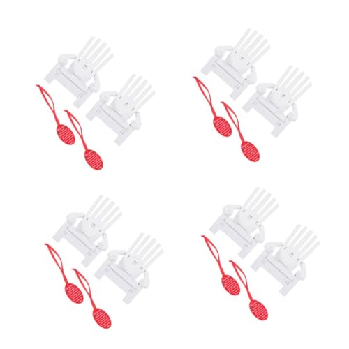 FRCOLOR 8 Sätze Maßstab Holz Puppenhaus Möbel Weihnachten Deko Weiß Holzstuhl mit Weihnachtsanhänger für Miniatur Strandkorb Szenen FRCOLOR 8 Sätze Maßstab Holz Puppenhaus Möbel Weihnachten Deko Weiß Holzstuhl mit Weihnachtsanhänger für Miniatur Strandkorb Szenen von FRCOLOR