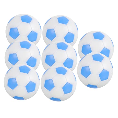 FRCOLOR 8 Stück Mini Tischfußball Bälle Ersatzkugeln für Tischfußballspiele aus Langlebigem Geeignet für Standard Tischkicker Himmelblau Weiß von FRCOLOR