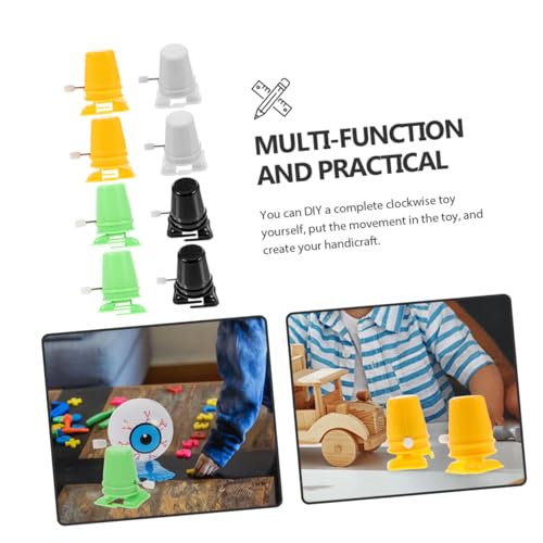FRCOLOR 8 Stück Teiliges Aufziehroboter für DIY Mechanismus Bunte Roboterbeine Bastelzubehör für Handgemachtes Motorisches Lernspielzeug von FRCOLOR