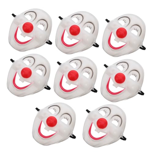 FRCOLOR 8 Stück Teiliges Clown-masken PVC mit Vollem Gesichtsschutz Wiederverwendbar Lachendes Design für Karneval Mardi Gras Faschings Halloween-partys Geeignet FRCOLOR 8 Stück Teiliges Clown-masken PVC mit Vollem Gesichtsschutz Wiederverwendbar Lachendes Design für Karneval Mardi Gras Faschings Halloween-partys Geeignet von FRCOLOR