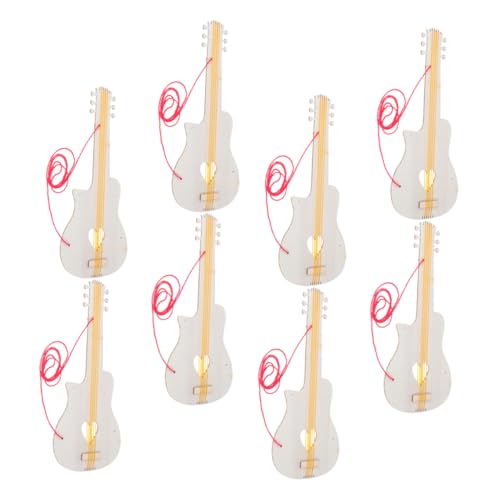FRCOLOR 8 Stück Teiliges DIY Holzgitarren für Unfertige Leere Holzgitarre zum Basteln und Dekorieren für Musik Themen Partys und Kreative Projekte FRCOLOR 8 Stück Teiliges DIY Holzgitarren für Unfertige Leere Holzgitarre zum Basteln und Dekorieren für Musik Themen Partys und Kreative Projekte von FRCOLOR