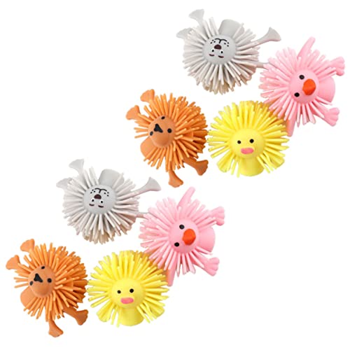 FRCOLOR 8 Stück Teiliges Fingerpuppen Set aus Weichem TPR Tierische Handpuppen für Kleinkinder Robust Reißfest Lustiges Interaktionsspielzeug zur Sensorischer Wahrnehmung und Kindlicher von FRCOLOR