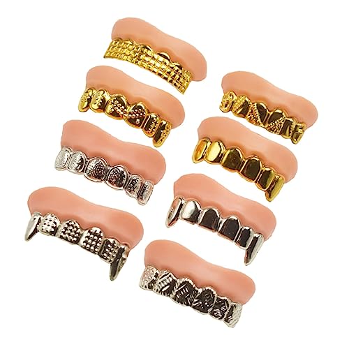 FRCOLOR 8 Stück Teiliges Halloween Fake Teeth Beschichtet Glänzend Realistische Zombie und Vampirgebisse Kompakt Sicher für Halloween Kostüm Party Karneval Rollenspiele Erwachsene FRCOLOR 8 Stück Teiliges Halloween Fake Teeth Beschichtet Glänzend Realistische Zombie und Vampirgebisse Kompakt Sicher für Halloween Kostüm Party Karneval Rollenspiele Erwachsene von FRCOLOR