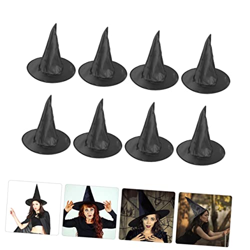 FRCOLOR 8 Stück Teiliges Halloween Hexenhut S Klassische Schwarze Spitze Hexenkappen Leicht und Langlebig Dekorativ für Halloween Party Cosplay und Karneval FRCOLOR 8 Stück Teiliges Halloween Hexenhut S Klassische Schwarze Spitze Hexenkappen Leicht und Langlebig Dekorativ für Halloween Party Cosplay und Karneval von FRCOLOR