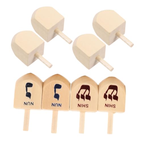 FRCOLOR 8 Stück Teiliges Holz Dreidel für Hanukkah Kreative Bastelideen Kinderspielzeug Feinmotorik und Stressbewältigung Sicher für Familienfeiern FRCOLOR 8 Stück Teiliges Holz Dreidel für Hanukkah Kreative Bastelideen Kinderspielzeug Feinmotorik und Stressbewältigung Sicher für Familienfeiern von FRCOLOR