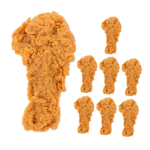 FRCOLOR 8 Stück Teiliges Künstliche Hähnchenkeulen Realistisch Simuliert Detailgetreu für Küchen und Restaurantdekoration Vielseitig Einsetzbar als Fotorequisit und Tischdisplay von FRCOLOR