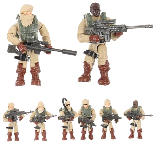 FRCOLOR 8 Stück Teiliges Mini Soldaten Figuren Bewegliche Miniatur Militärsoldaten aus Kunststoff Detailreiche Kleine Soldaten Modelle für Dekoration Rollenspiele und Sammlungen für FRCOLOR 8 Stück Teiliges Mini Soldaten Figuren Bewegliche Miniatur Militärsoldaten aus Kunststoff Detailreiche Kleine Soldaten Modelle für Dekoration Rollenspiele und Sammlungen für von FRCOLOR