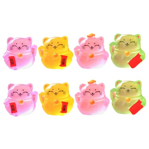 FRCOLOR 8 Stück Teiliges Miniatur Glückskatze aus Harz Leuchtend im Dunkeln Dekorative Mikrolandschaft Figur für Garten Auto und Puppenhaus Leicht und Vielseitig für Katzenliebhaber und FRCOLOR 8 Stück Teiliges Miniatur Glückskatze aus Harz Leuchtend im Dunkeln Dekorative Mikrolandschaft Figur für Garten Auto und Puppenhaus Leicht und Vielseitig für Katzenliebhaber und von FRCOLOR