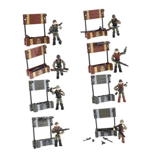 FRCOLOR 8 Stück Teiliges Miniatur Soldaten Figuren Realistische Kleine Menschen Modelle für Sandtisch Dekoration und Rollenspiele Sichere und Wetterfeste Miniaturfiguren für Jungen und von FRCOLOR