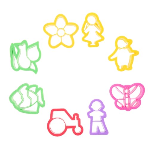 FRCOLOR 8 Stück Teiliges Polymer Clay Ausstecherset Zubehör für Schmuckherstellung mit Lufttrocknendem für Ohrringe Schlüsselanhänger und Mehr von FRCOLOR