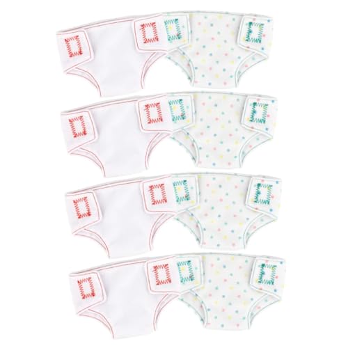 FRCOLOR 8 Stück Teiliges Puppen Mini Puppenhöschen aus Weichem Material für Puppen Praktische Niedliche Puppenkleidung zum Anziehen und Zufälliger Stil von FRCOLOR