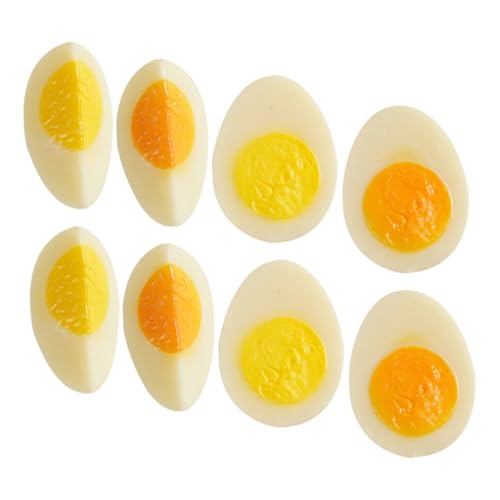FRCOLOR 8 Stück Teiliges Realistische Künstliche Eier aus Stabilem PVC Detailgetreue Gekochte Eiermodelle für Küchendekoration Food Fotografie und Food Display Langlebig und Pflegeleicht FRCOLOR 8 Stück Teiliges Realistische Künstliche Eier aus Stabilem PVC Detailgetreue Gekochte Eiermodelle für Küchendekoration Food Fotografie und Food Display Langlebig und Pflegeleicht von FRCOLOR