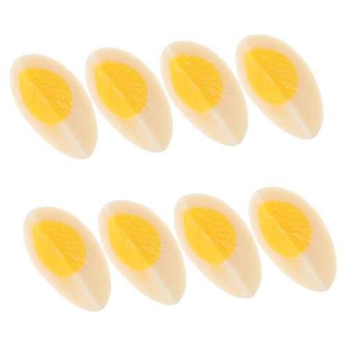 FRCOLOR 8 Stück Teiliges Realistische Künstliche Wasser Eier Modelle aus Langlebigem PVC für Fotografie Requisiten Küchen und Dekorationszwecke Fake Food Props für Unterricht und Display von FRCOLOR