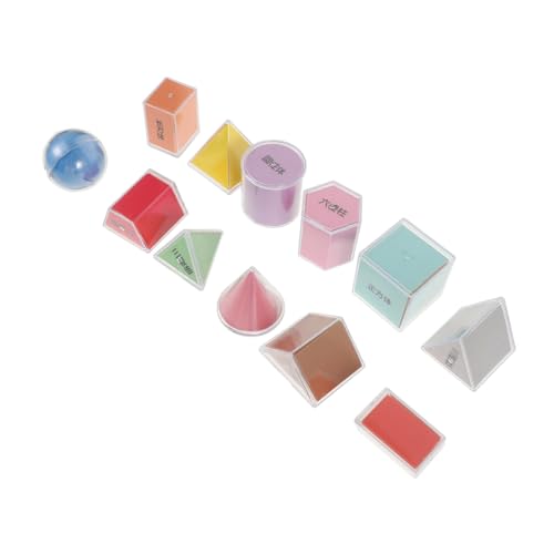 FRCOLOR 8 Stück Teiliges Set Bunte Transparente Geometrische Körper Mathe Lehrmittel für Schulgebrauch Volumenmessung Lernspielzeug Grundschule FRCOLOR 8 Stück Teiliges Set Bunte Transparente Geometrische Körper Mathe Lehrmittel für Schulgebrauch Volumenmessung Lernspielzeug Grundschule von FRCOLOR