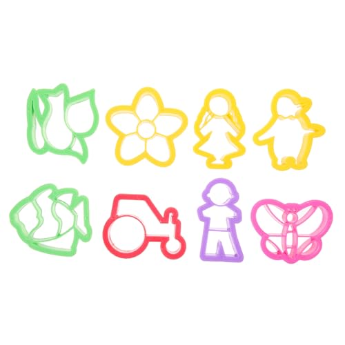 FRCOLOR 8 Stück Teiliges Set von Wiederverwendbaren Tonausstechern Multifunktionale DIY Ohrringformen für Polymer für Bastelprojekte und Kreative FRCOLOR 8 Stück Teiliges Set von Wiederverwendbaren Tonausstechern Multifunktionale DIY Ohrringformen für Polymer für Bastelprojekte und Kreative von FRCOLOR
