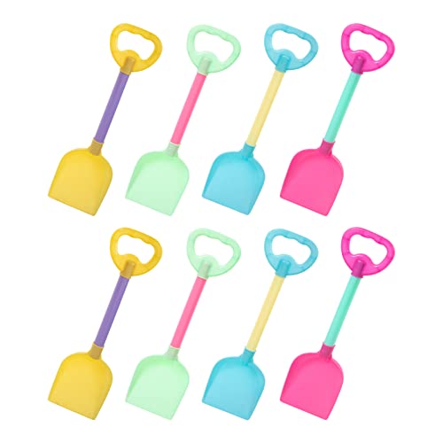 FRCOLOR 8 Stück Teiliges Tragbares Sandspielzeug Robuste Farbenfrohe Schaufeln für Strand und Sandbox für Kreatives Buddeln und Spaß im Freien von FRCOLOR