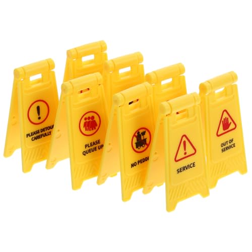 FRCOLOR 8 Stück Teiliges Verkehrszeichen Realistische Miniatur Warnschilder Robustes Kunststoffmaterial für Rollenspiele und Verkehrserziehung im Freien Geeignet für Mädchen und Jungen FRCOLOR 8 Stück Teiliges Verkehrszeichen Realistische Miniatur Warnschilder Robustes Kunststoffmaterial für Rollenspiele und Verkehrserziehung im Freien Geeignet für Mädchen und Jungen von FRCOLOR