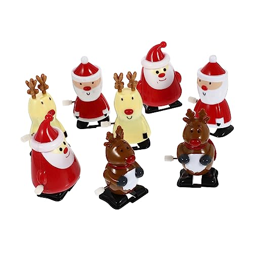 FRCOLOR 8 Stück Teiliges Weihnachts Aufziehspielzeug mit Santa und Rentier Mechanisch Laufend und Springend Batteriefrei Kindgerecht für Weihnachtsdeko und Kinderunterhaltung FRCOLOR 8 Stück Teiliges Weihnachts Aufziehspielzeug mit Santa und Rentier Mechanisch Laufend und Springend Batteriefrei Kindgerecht für Weihnachtsdeko und Kinderunterhaltung von FRCOLOR