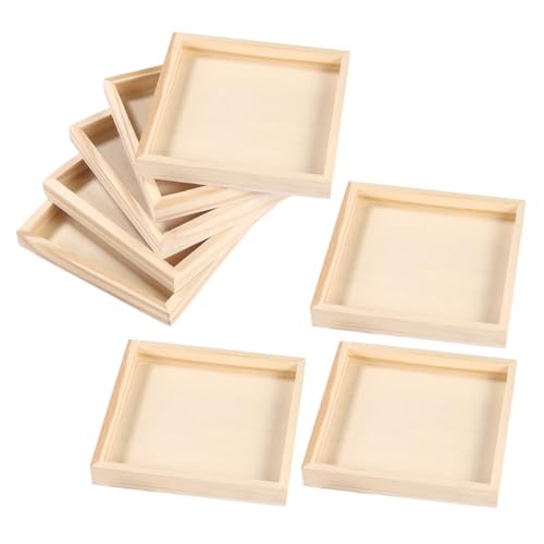 FRCOLOR 8-teiliges Blockpuzzle-tablett: Holzpuzzle-sortiertabletts Für 3D-würfel – Kunsthandwerksbedarf – Unfertiger Holz-Organizer Für Kinder FRCOLOR 8-teiliges Blockpuzzle-tablett: Holzpuzzle-sortiertabletts Für 3D-würfel – Kunsthandwerksbedarf – Unfertiger Holz-Organizer Für Kinder von FRCOLOR