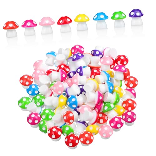 FRCOLOR 80 Stück Miniatur Pilze Deko Teiliges Farbige Harzfiguren für Mikro Landschaften Mini und Aquarien Handgefertigte Mini Pilz Dekorationen für Kreative Bastelprojekte FRCOLOR 80 Stück Miniatur Pilze Deko Teiliges Farbige Harzfiguren für Mikro Landschaften Mini und Aquarien Handgefertigte Mini Pilz Dekorationen für Kreative Bastelprojekte von FRCOLOR