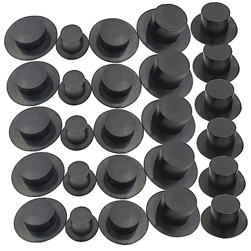FRCOLOR 80 Stück Miniatur Schwarz Hüte für Schneemann DIY Bastel Zubehör für Kreative Weihnachtsdekoration für Puppen und Bastelprojekte FRCOLOR 80 Stück Miniatur Schwarz Hüte für Schneemann DIY Bastel Zubehör für Kreative Weihnachtsdekoration für Puppen und Bastelprojekte von FRCOLOR