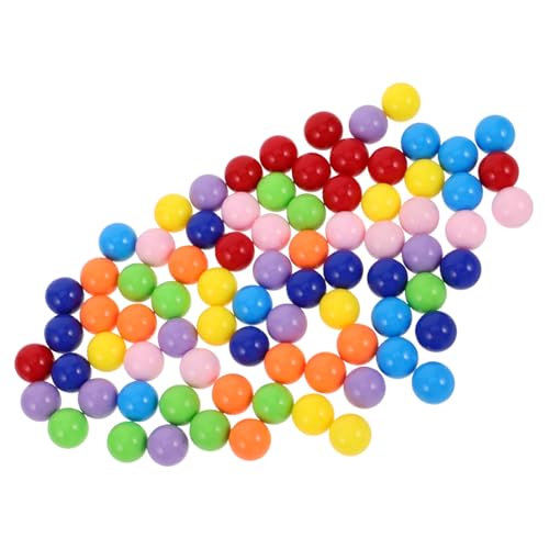 FRCOLOR 80 Stück Spielperlen Murmeln Ersatz Für Spielrequisiten Kleine Spielrequisitenbälle Kleine Perlen Bunte Perlen Farbige Spielbälle Spielbälle Farbige Spielzubehörteile von FRCOLOR