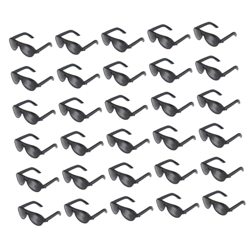 FRCOLOR 80 Stück Teiliges Mini Sonnenbrillen für Puppen Leichte Brillen in Schwarz Modisches Zubehör zum Verkleiden für Vielseitige Puppen Fördert Kreatives Spiel und Eltern Junge Mädchen von FRCOLOR