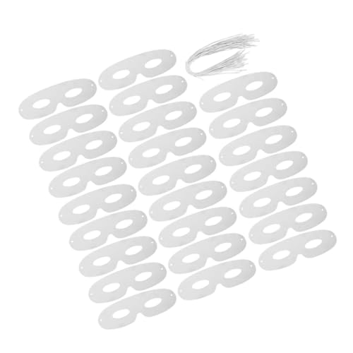 FRCOLOR 80 Stück Weiße Masquerade Masken Leere Papiermasken für Diy Dekoration Unbemalte Halbmasken für Karneval Cosplay und Kreative Projekte von FRCOLOR