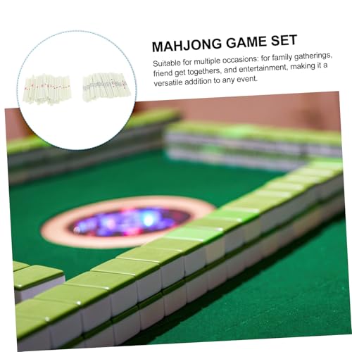 FRCOLOR 88 Stück Mahjong Set mit und Punktesticks für Traditionelle Brettspiele und Chinesisches Mahjong Vielseitig Einsetzbar für Spielräume und Veranstaltungen FRCOLOR 88 Stück Mahjong Set mit und Punktesticks für Traditionelle Brettspiele und Chinesisches Mahjong Vielseitig Einsetzbar für Spielräume und Veranstaltungen von FRCOLOR