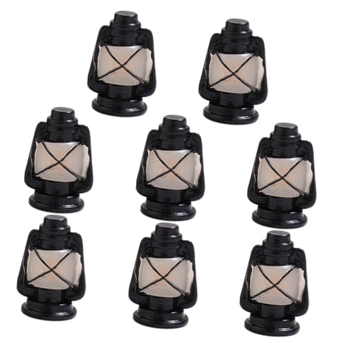 FRCOLOR 8Stücke Kreatives Miniatur Laternen Vintage Lampen für Puppenhaus und Mikrolandschaft Dekoration für Schlafzimmer und Wohnzimmer Deko von FRCOLOR