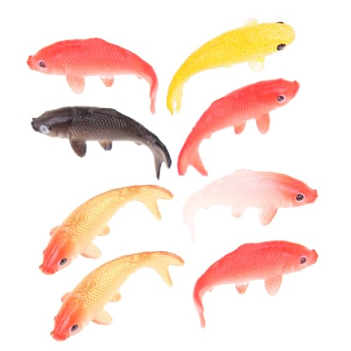 FRCOLOR 8Stücke Teiliges Miniatur Fischmodell Dekorative Simulation Karpfen für Mini Haus und Aquarium Dekoration Frische Farben und Stilvolles Design FRCOLOR 8Stücke Teiliges Miniatur Fischmodell Dekorative Simulation Karpfen für Mini Haus und Aquarium Dekoration Frische Farben und Stilvolles Design von FRCOLOR