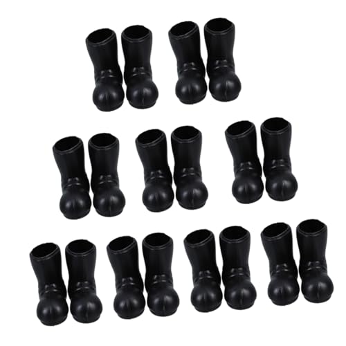 FRCOLOR 9 Paare Miniatur Santa Boots für DIY Projekte Puppenhaus Zubehör für Kreative Bastelarbeiten und Festliche Dekoration von FRCOLOR