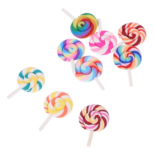FRCOLOR 9 Stück Teiliges Fake Lollipop Dekoration für DIY Miniaturküche Bunte Simulation Lollipops für Puppenhaus Party Accessoires und Kreative Bastelprojekte FRCOLOR 9 Stück Teiliges Fake Lollipop Dekoration für DIY Miniaturküche Bunte Simulation Lollipops für Puppenhaus Party Accessoires und Kreative Bastelprojekte von FRCOLOR