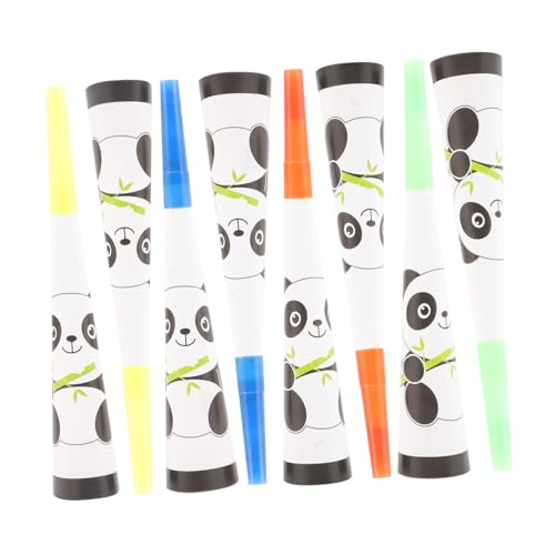 FRCOLOR 9 Stück Teiliges Fußball Party Geburtstag Trompeten aus Papier Bunte Cheerleader Requisiten für Kindergeburtstag Fußballspiel Partydekoration und Feststimmung von FRCOLOR