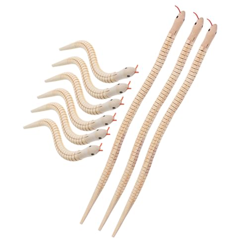 FRCOLOR 9 Stück Teiliges Unfertige Holzschlangen zum Bemalen Flexible Gelenkige Holzschlangen Spielzeuge aus Ungiftigem Holz für DIY Geburtstagsparty und Kreative Freizeitgestaltung FRCOLOR 9 Stück Teiliges Unfertige Holzschlangen zum Bemalen Flexible Gelenkige Holzschlangen Spielzeuge aus Ungiftigem Holz für DIY Geburtstagsparty und Kreative Freizeitgestaltung von FRCOLOR