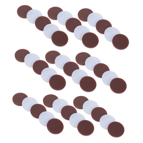 FRCOLOR 96 Stück Runde Schachfiguren Zwei Farben für Brettspiele Camping und Familienfeiern für Lernspiele und Vielseitigen Spielspaß von FRCOLOR