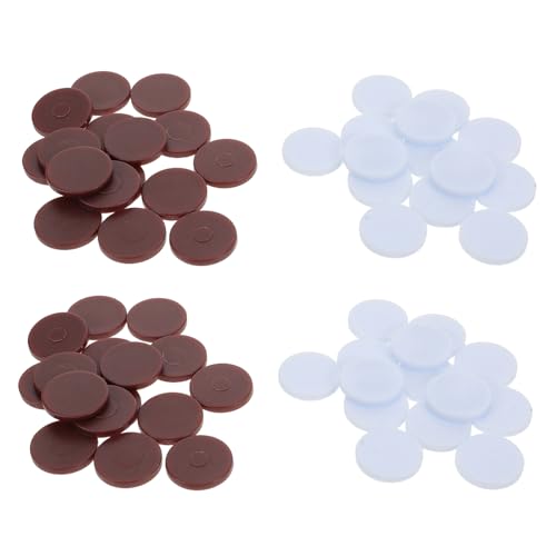 FRCOLOR 96 Stück Zwei Farben Schachfiguren für Brettspiele für Camping Familienfeiern und Lernspiele Langlebig und Vielseitig Einsetzbar FRCOLOR 96 Stück Zwei Farben Schachfiguren für Brettspiele für Camping Familienfeiern und Lernspiele Langlebig und Vielseitig Einsetzbar von FRCOLOR