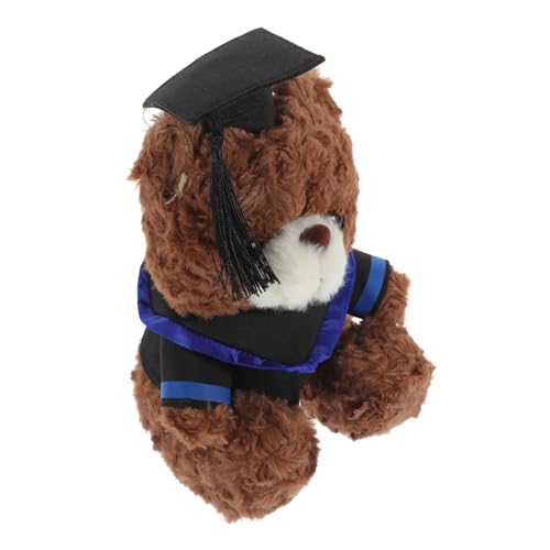 FRCOLOR Abschlussbär Plüsch mit Doktorhut Süßes Kuscheltier für Graduierte Perfektes zur des Abschlusses Dekorativ für Zuhause und Unvergesslich von FRCOLOR