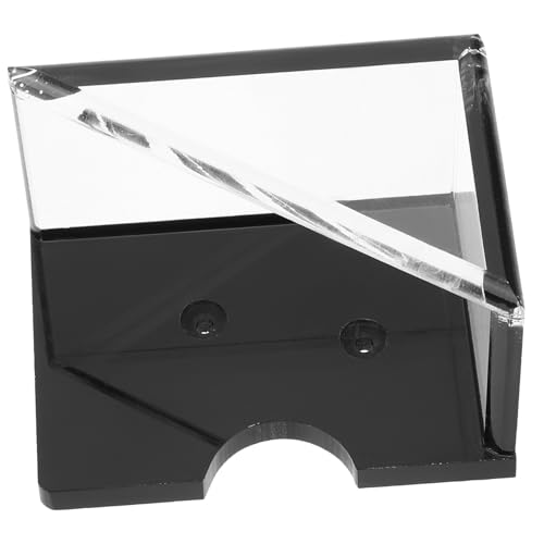 FRCOLOR Acryl Pokerkarten Aufbewahrungsbox Transparent Kartenhalter mit Stabilem Stand für Kartenspiel und Spielkarten Organizer Praktisches Kartenfach für Poker und Sammelkarten von FRCOLOR