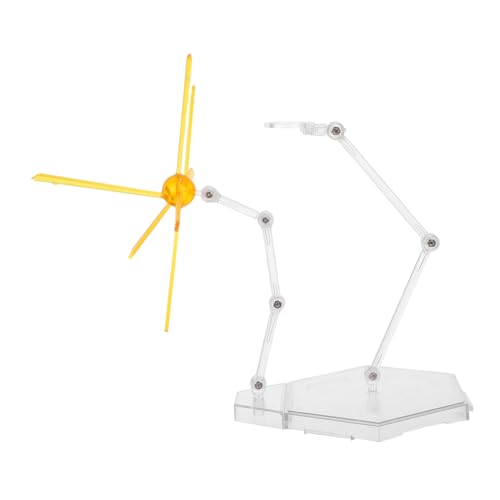 FRCOLOR Action Figure Display Stand mit Spezialeffekten Verstellbarer Figurenhalter aus Robustem für Realistische Modellpräsentationen und Geordnete Sammlungen Gelb FRCOLOR Action Figure Display Stand mit Spezialeffekten Verstellbarer Figurenhalter aus Robustem für Realistische Modellpräsentationen und Geordnete Sammlungen Gelb von FRCOLOR