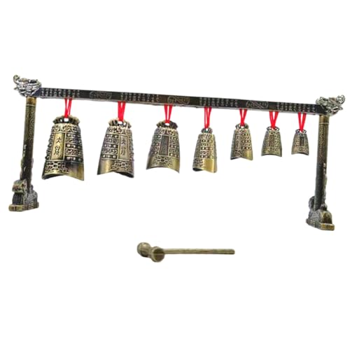 FRCOLOR Antikes Percussioninstrument Dekorative Chimes aus Metalllegierung Einzelschicht Vintage Klangspiel Ornament für Schreibtisch Büro und Wohnraumgestaltung FRCOLOR Antikes Percussioninstrument Dekorative Chimes aus Metalllegierung Einzelschicht Vintage Klangspiel Ornament für Schreibtisch Büro und Wohnraumgestaltung von FRCOLOR