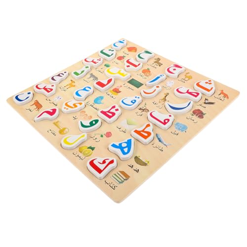 FRCOLOR Arabisches Alphabet Puzzle Holzspielzeug für Lernspielzeug zur Frühen der Kognitiven Fähigkeiten Sicheres und Einfach zu Handhabendes Alphabetisches Lernspielzeug für FRCOLOR Arabisches Alphabet Puzzle Holzspielzeug für Lernspielzeug zur Frühen der Kognitiven Fähigkeiten Sicheres und Einfach zu Handhabendes Alphabetisches Lernspielzeug für von FRCOLOR