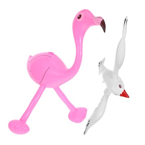 FRCOLOR Aufblasbare Möwen und Flamingo Poolspielzeuge Wasserdichtes Strandparty Langlebige Gummimaterialien für Schwimmbad See und Outdoor Wasserspiele FRCOLOR Aufblasbare Möwen und Flamingo Poolspielzeuge Wasserdichtes Strandparty Langlebige Gummimaterialien für Schwimmbad See und Outdoor Wasserspiele von FRCOLOR