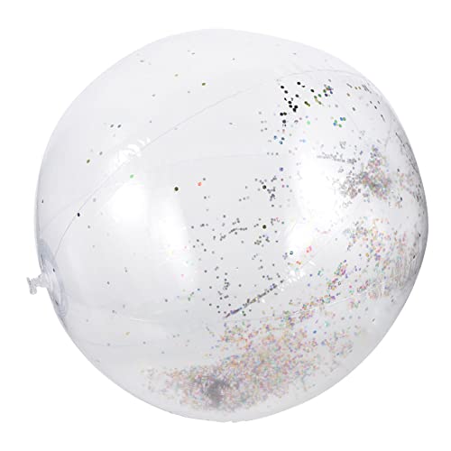 FRCOLOR Aufblasbarer Klarer Glitzer Strandball Sommerliches Poolspielzeug für Erwachsene Robustes Material Glitzernde Transparente Wasserbälle für Strand und FRCOLOR Aufblasbarer Klarer Glitzer Strandball Sommerliches Poolspielzeug für Erwachsene Robustes Material Glitzernde Transparente Wasserbälle für Strand und von FRCOLOR