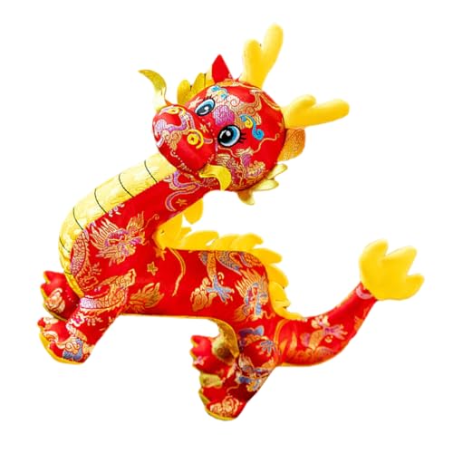 FRCOLOR Ausgestopfter Roter Plüschdrache Chinesisches Neujahr Maskottchen Kuscheltier Neujahrsdeko für Familie Freunde FRCOLOR Ausgestopfter Roter Plüschdrache Chinesisches Neujahr Maskottchen Kuscheltier Neujahrsdeko für Familie Freunde von FRCOLOR