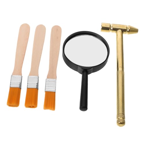 FRCOLOR Ausgrabungsset mit Hammer Pinsel Lupe und Meißel Realistische Archäologie Werkzeuge für Gemeinsames und Wiederverwendbares Entdecken von Schätzen Pädagogisch und Langlebig FRCOLOR Ausgrabungsset mit Hammer Pinsel Lupe und Meißel Realistische Archäologie Werkzeuge für Gemeinsames und Wiederverwendbares Entdecken von Schätzen Pädagogisch und Langlebig von FRCOLOR